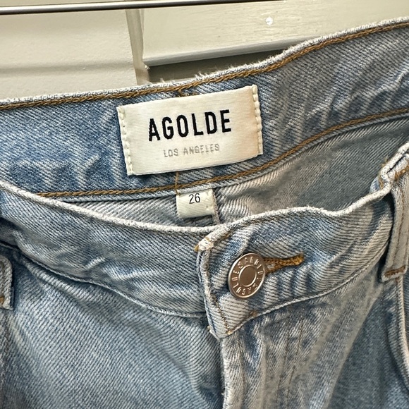 Agolde Denim Cargo Wide-Leg Jeans - Picture 2 of 7